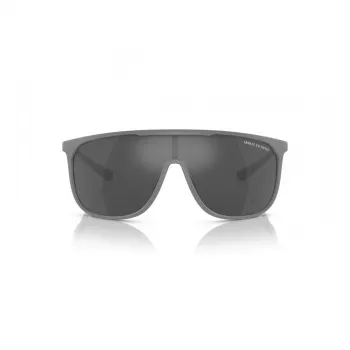 Armani Exchange AX4137SU81806 Gafas de sol hombre cuadradas - Montura negra mate, lentes gris oscuro