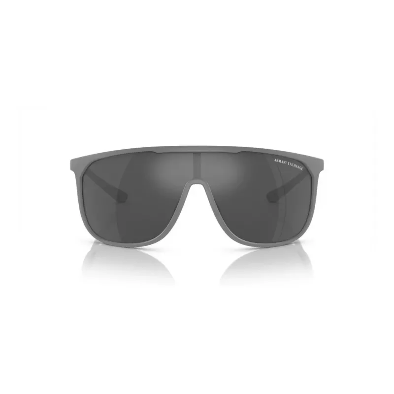 Armani Exchange AX4137SU81806 Gafas de sol hombre cuadradas - Montura negra mate, lentes gris oscuro