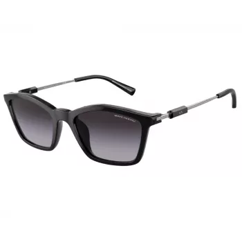 Armani Exchange AX4146SU81588 Gafas de sol mujer - Montura gris transparente, lentes grises degradadas, 53 mm