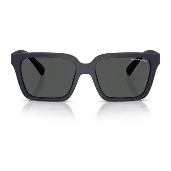 Gafas de sol Armani Exchange AX4147S 610587 para hombre - Montura negra mate, lentes gris oscuro, 56 mm