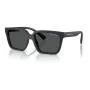 Gafas de sol Armani Exchange AX4147S 610587 para hombre - Montura negra mate, lentes gris oscuro, 56 mm