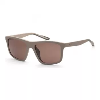ARMANI EXCHANGE AX4149SU83617 Gafas de sol rectangulares para hombre Havana marrón montura de acetato lentes de policarbonato marrones 56/18/145 mm