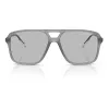 Gafas de sol de hombre Armani Exchange AX4150SU83638 cuadradas negro mate gris 59 mm