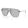 Gafas de sol de hombre Armani Exchange AX4150SU83638 cuadradas negro mate gris 59 mm