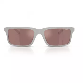 Armani Exchange AX4157SU83786 Gafas de sol rectangulares para hombre - montura negra mate lentes grises