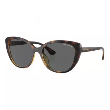 ARMANI EXCHANGE Gafas de sol de mujer AX4111SU82138 - montura gris transparente, lentes gris degradado, 54/18/140 mm