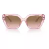 Gafas de sol de mujer Armani Exchange AX4125SU83391 montura gris transparente lentes grises degradadas 54 mm