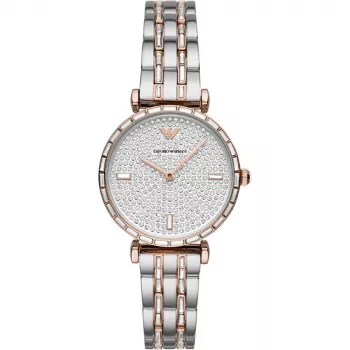 Reloj para mujer ARMANI Gianni T-Bar AR11293 – 32mm acero inoxidable cuarzo esfera plateada