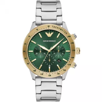 Armani Man AR11454 reloj cronógrafo de cuarzo de hombre 43mm esfera negra correa de piel