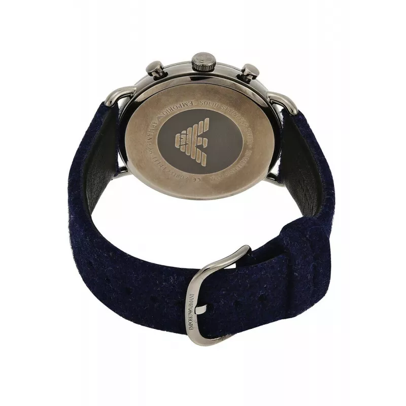 ARMANI Reloj hombre AR11144 cronógrafo acero inoxidable 43mm esfera azul