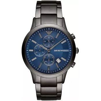 Armani Cronógrafo hombre Reloj de pulsera AR11215 acero inoxidable 43mm esfera negra