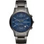 Armani Cronógrafo hombre Reloj de pulsera AR11215 acero inoxidable 43mm esfera negra