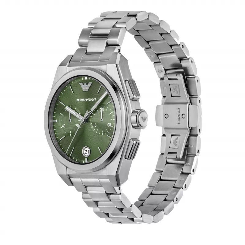 Armani Reloj de pulsera de hombre AR11640 acero inoxidable cronógrafo, 43mm