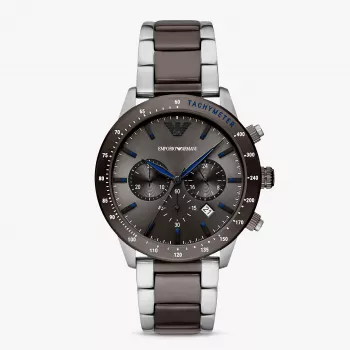 Armani reloj hombre Luigi cronógrafo esfera negra correa de piel AR11391 (43mm)