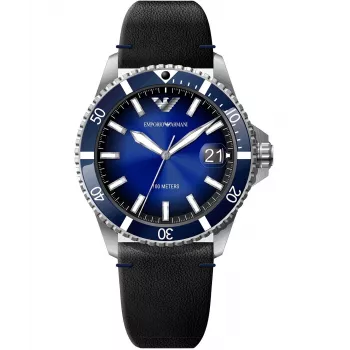 Armani Reloj de hombre AR11516 42mm Acero inoxidable cuarzo cronógrafo esfera azul