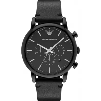 Armani Renato reloj cronógrafo hombre AR1918 46mm esfera negra correa de piel