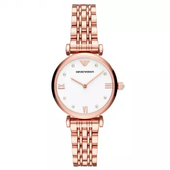 ARMANI Reloj mujer AR11267 cuarzo analógico 32mm acero inoxidable plateado