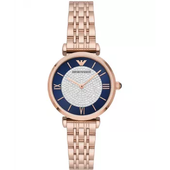 ARMANI Reloj de mujer AR11423 cuarzo analógico 32mm acero inoxidable plata