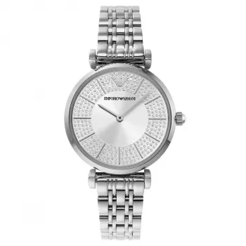ARMANI Reloj mujer AR11445 32mm acero inoxidable esfera plateada