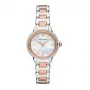 ARMANI Reloj de mujer AR11569 Gianni T-Bar Reloj de cuarzo 32mm Plata Acero inoxidable