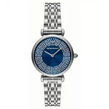 Armani Reloj de cuarzo analógico para mujer AR11627 32mm Acero inoxidable plateado