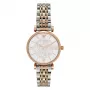 ARMANI Reloj Mujer AR1926 Gianni T-Bar Cuarzo Analógico 32mm Malla de Acero Inoxidable Oro Rosa