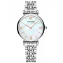 ARMANI reloj de mujer analógico de cuarzo AR90004L 32 mm caja de acero inoxidable en tono oro rosa correa de piel marrón