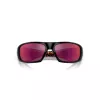 Gafas de sol rectangulares polarizadas de hombre Arnette AN4182-29166Q negro mate gris oscuro espejo plateado