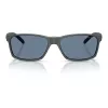 Arnette AN4185-28412V Gafas de sol rectangulares de hombre, montura negra mate, lentes grises espejadas plata, 58/16/145 mm