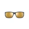 ARNETTE AN4324-28775A gafas de sol unisex, montura negra mate, lentes grises, 61 mm