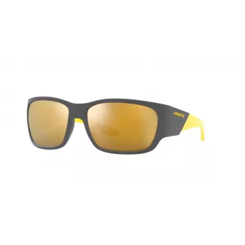 ARNETTE AN4324-28775A gafas de sol unisex, montura negra mate, lentes grises, 61 mm
