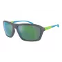 ARNETTE AN4329-28538N Gafas de sol unisex, rectangulares, montura negra mate, lentes gris oscuro, 63/17/130 mm
