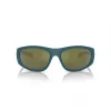 ARNETTE AN4331-29266R Gafas de sol rectangulares de hombre - Montura negra mate, lentes gris oscuro espejadas rojas