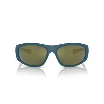 ARNETTE AN4331-29266R Gafas de sol rectangulares de hombre - Montura negra mate, lentes gris oscuro espejadas rojas