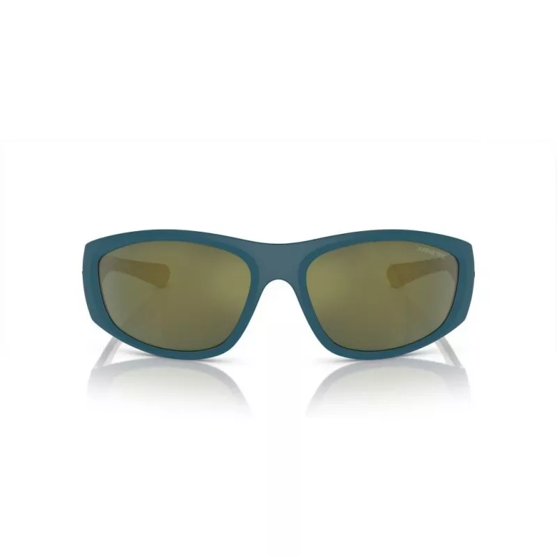 ARNETTE AN4331-29266R Gafas de sol rectangulares de hombre - Montura negra mate, lentes gris oscuro espejadas rojas