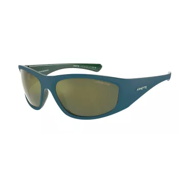 ARNETTE AN4331-29266R Gafas de sol rectangulares de hombre - Montura negra mate, lentes gris oscuro espejadas rojas