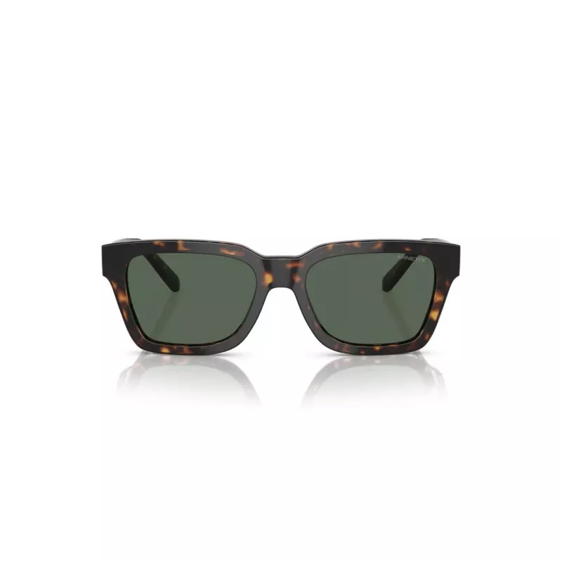 ARNETTE AN4334-122271 Gafas de sol rectangulares de hombre montura negra mate lentes gris oscuro espejo plateado 64/18/130 mm