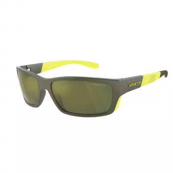 ARNETTE AN4336-28546R Gafas de sol de hombre, negro mate, con lentes de policarbonato gris oscuro