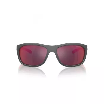 ARNETTE AN4337-28706Q Gafas de sol rectangular de hombre negro mate gris espejado 63mm