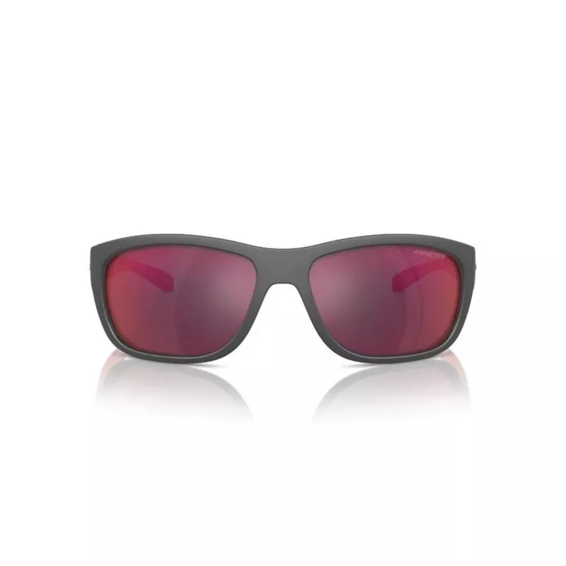 ARNETTE AN4337-28706Q Gafas de sol rectangular de hombre negro mate gris espejado 63mm