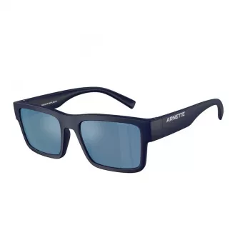 Gafas de sol rectangulares polarizadas de hombre Arnette AN4344-275922, negro mate, 54 mm