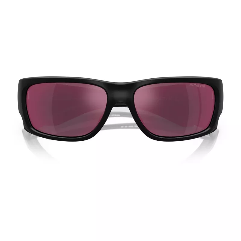 Gafas de sol rectangulares de hombre Arnette AN4345-29006Q negro mate gris oscuro 62mm