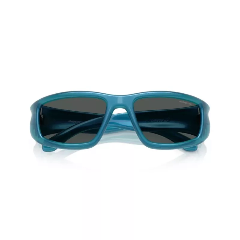 ARNETTE AN4358-298687 Gafas de sol rectangulares de hombre, montura negra mate, lentes grises, 58/19/135 mm