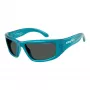 ARNETTE AN4358-298687 Gafas de sol rectangulares de hombre, montura negra mate, lentes grises, 58/19/135 mm