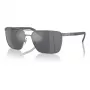 Gafas de sol ARNETTE hombre AN3091-7416G, montura negra mate, lentes grises espejadas plata, 61 mm