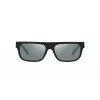 Gafas de sol ARNETTE hombre AN4278-12006G - Montura de propionato negra mate, lentes de policarbonato grises espejadas, 55 mm de ancho de lente