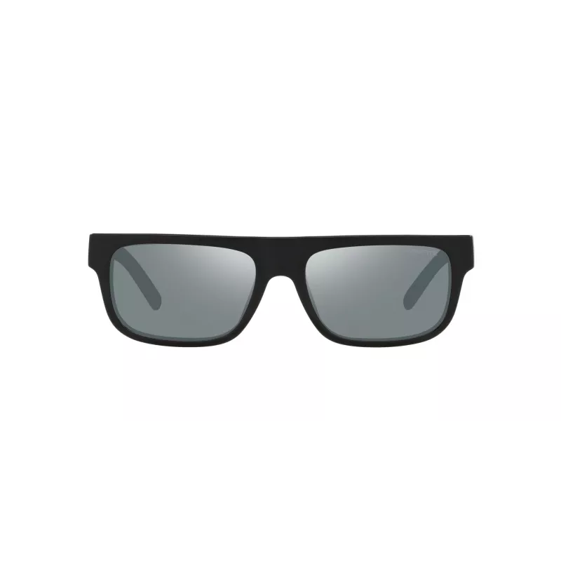 Gafas de sol ARNETTE hombre AN4278-12006G - Montura de propionato negra mate, lentes de policarbonato grises espejadas, 55 mm de ancho de lente