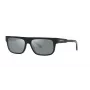 Gafas de sol ARNETTE hombre AN4278-12006G - Montura de propionato negra mate, lentes de policarbonato grises espejadas, 55 mm de ancho de lente