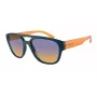 ARNETTE Gafas de sol hombre AN4327-29012H rectangulares negro mate montura gris lentes polarizadas 56mm