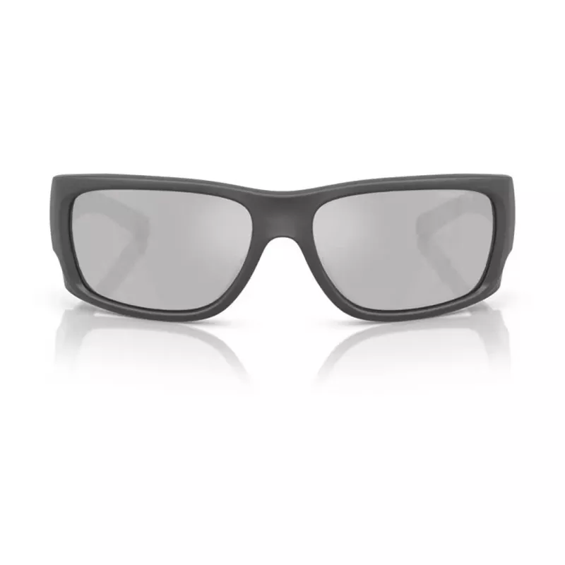 Gafas de sol de hombre ARNETTE AN4345-28706G rectangulares montura negro mate gris espejado lente plateada 62mm
